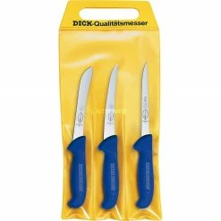 Bestecke DICK ErgoGrip Messersatz Fisch, 3-teilig (blau, Sortiermesser, 2 Ausbeinmesser)