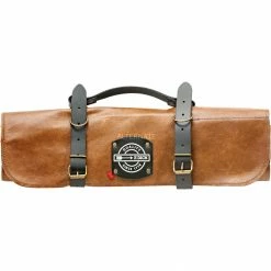 Messer DICK Leder-Rolltasche 5-teilig (braun, Ohne Bestückung)