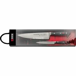 Bestecke DICK Premier Plus Messer-Set, 2-teilig (schwarz/silber, Officemesser, Kochmesser)