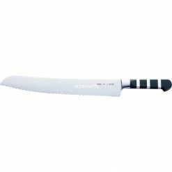 Bestecke DICK Serie 1905 Brotmesser Wellenschliff, 32cm (schwarz/silber)