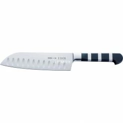 Bestecke DICK Serie 1905 Santoku Kullenschliff, 18cm, Messer (schwarz/silber)