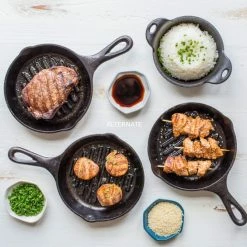 Pfannen Lodge Grillpfanne L3GP, Mit Stiel (schwarz, Ø 16,5cm) -Messer Verkaufsgeschäft Lodge Grillpfanne L3GP mit Stiel@@9ggfpl13 2