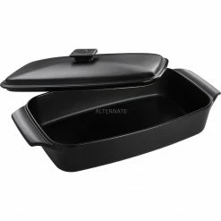 Napoleon Keramik-Auflaufform, Bräter (schwarz, 42 X 23 X 7cm)