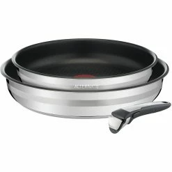 Tefal Jamie Oliver INGENIO Pfannen-Set (edelstahl, 3-teilig)