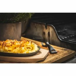 Pfannen Ventura Gusspfanne Mit Holzbrett (schwarz, Oval) -Messer Verkaufsgeschäft Ventura Gusspfanne mit Holzbrett@@1678991 2
